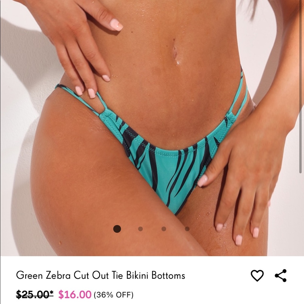 (2 pair) ZEBRA AND BLACK SWIM BOTTOMS